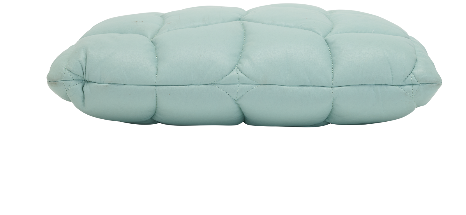 Softie Pillow Clutch, &pound;310, Handbags, Light Blue, Leather, Top view